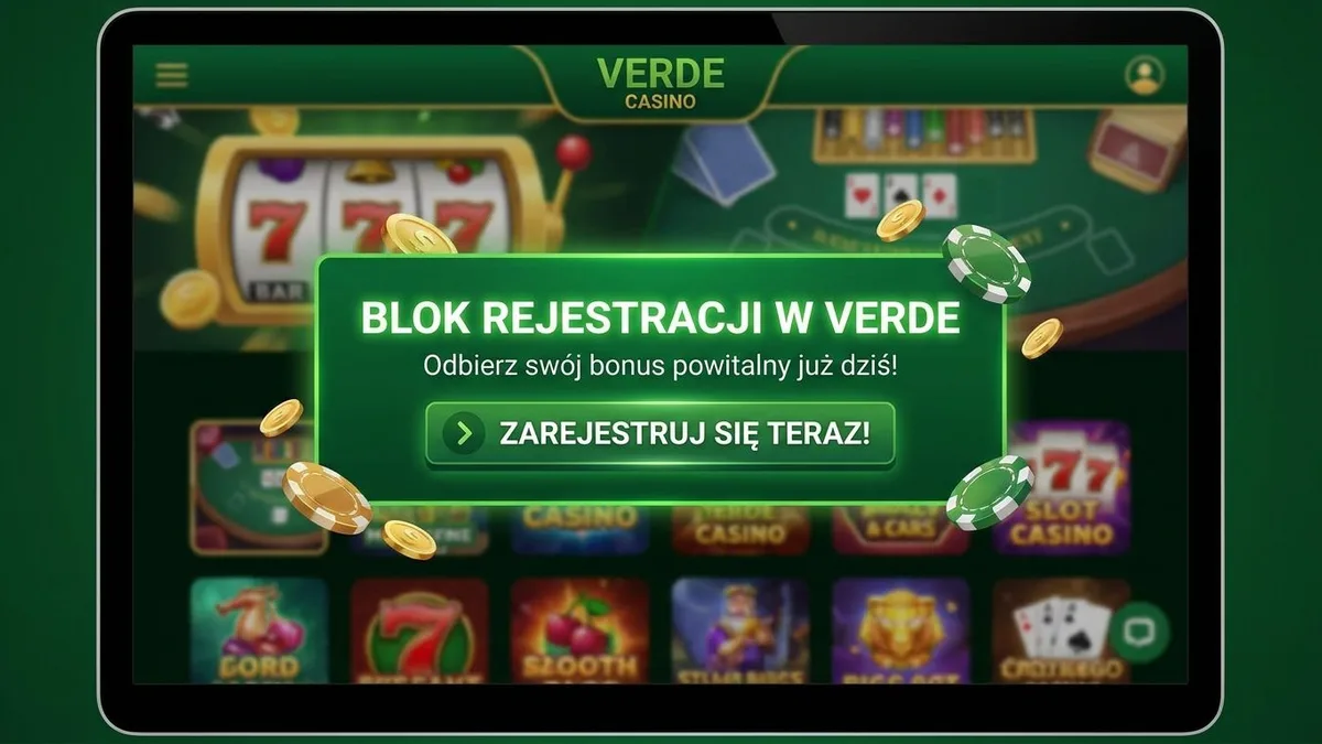 Rejestracja z bonusem w Verde